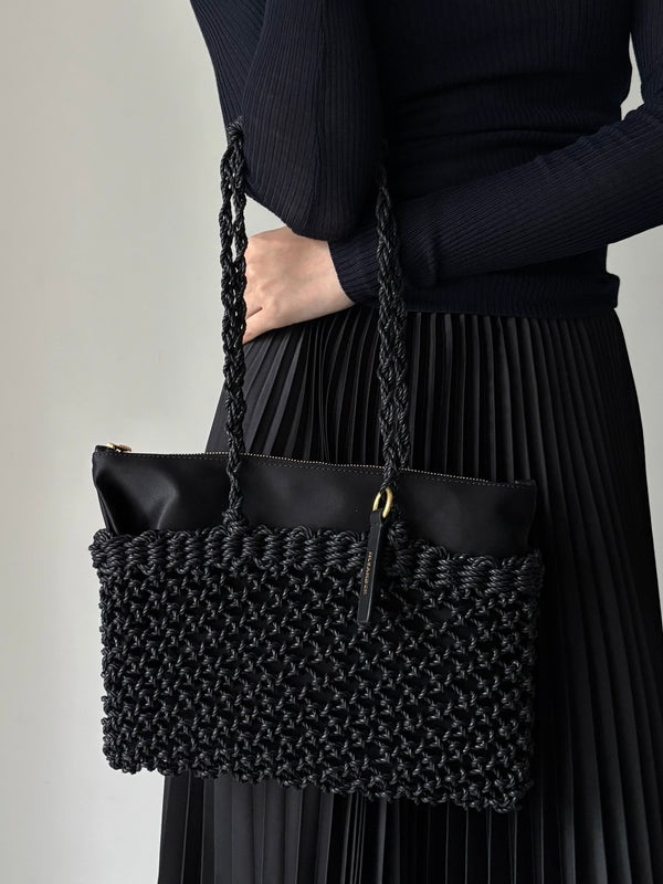 【J07ZH0069P9340】TANGLE NET BLACK