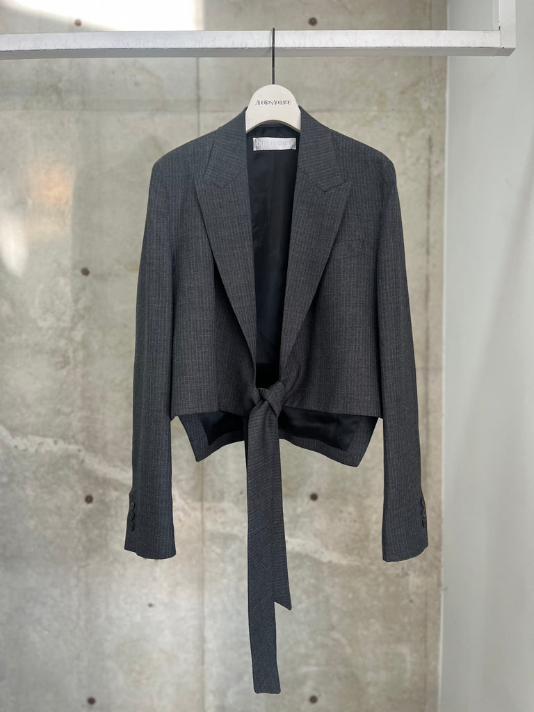 WRAP BLAZER GREY