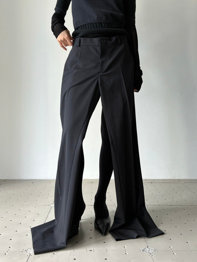 【S6-M-5011】DISPLAY TROUSERS WOOL BLACK