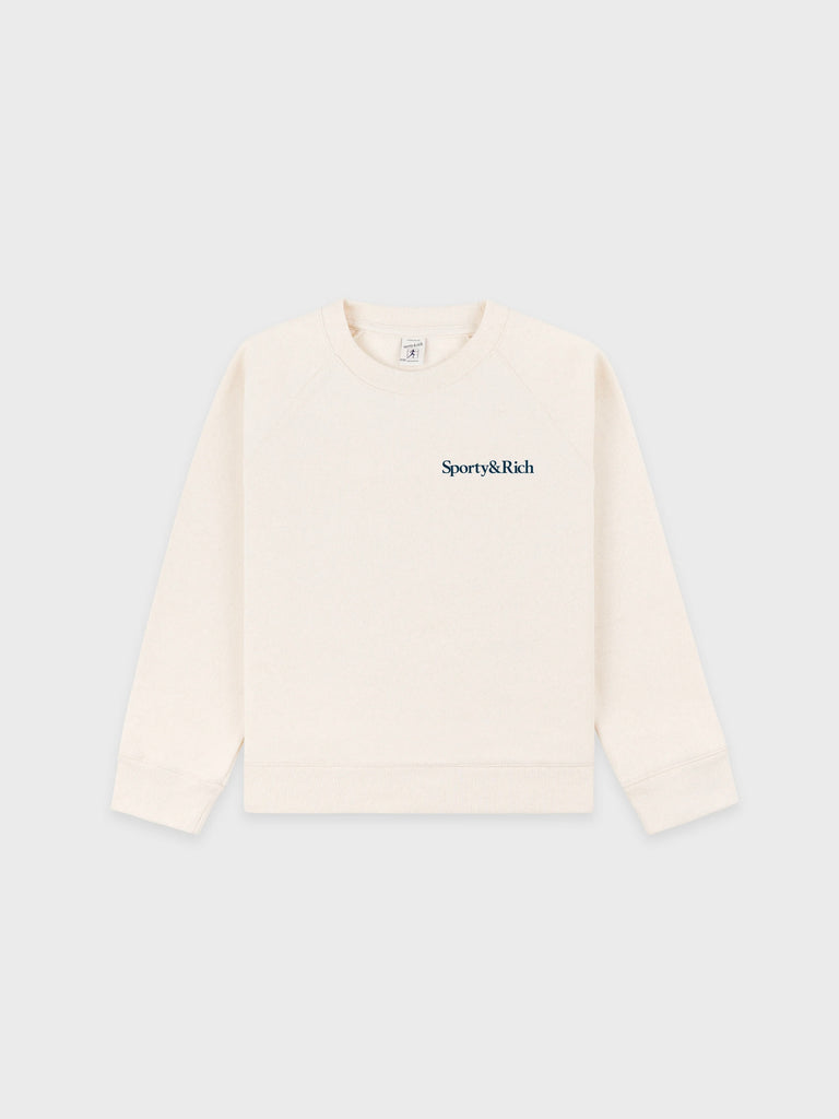 Eat More Veggies Kids Crewneck IVORY