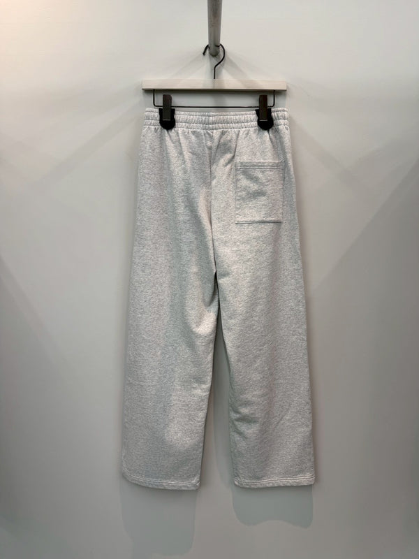 NAUTICAL EMBROIDERED WIDE SWEAT PANT GREY