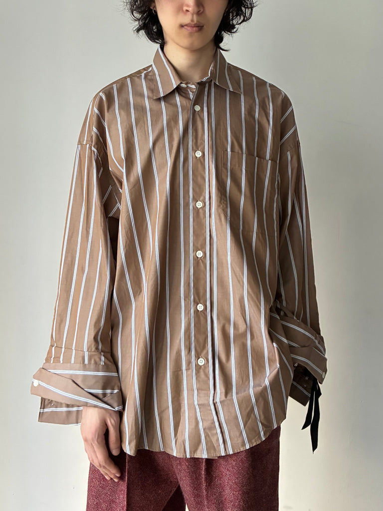 【M.Y. SHIRT 1 FW26-0144-601】Oversized shirt BROWN