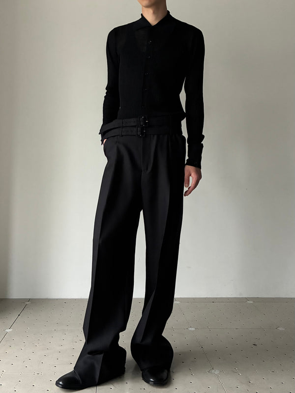 【問い合わせ商品】KNIT SHIRT BLACK