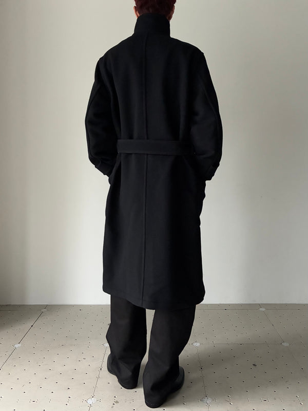 WRAP COAT BLACK