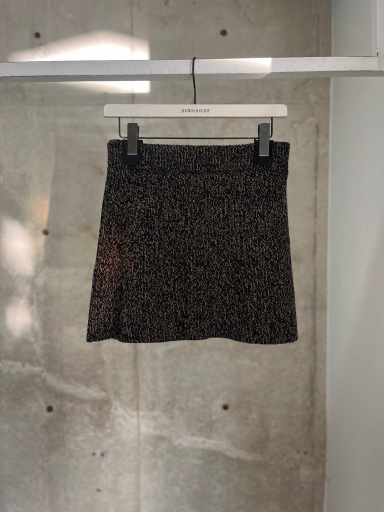 SCULPT SKIRT BROWN