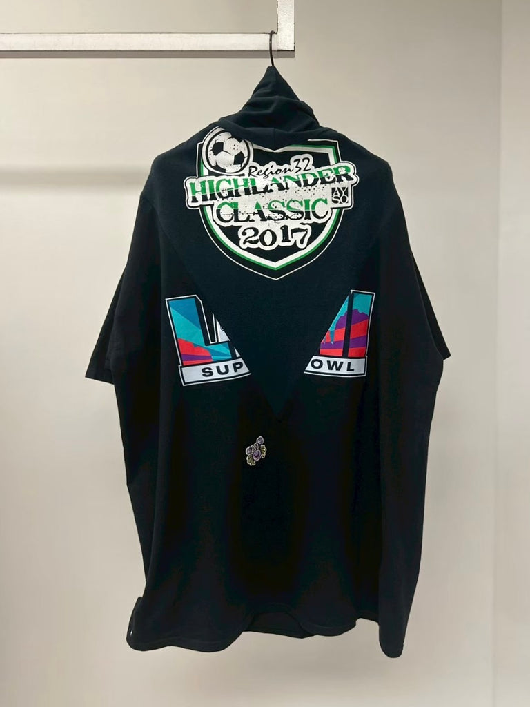 【5329】SCARFER T-SHIRT VINTAGE COTTON UNIQUE BLACK
