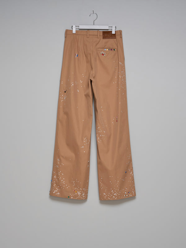 【問い合わせ商品】GALAXY STRAIGHT TROUSERS BEIGE