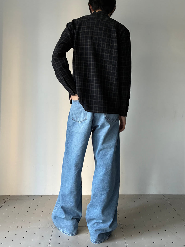 VUJA DE (ヴジャデ) | STEVE WIDE-LEG DENIM JEANS LIGHT BLUE