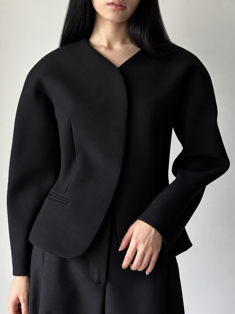【25EJAW00103AW00531】LA PETITE VESTE OVALO BLACK