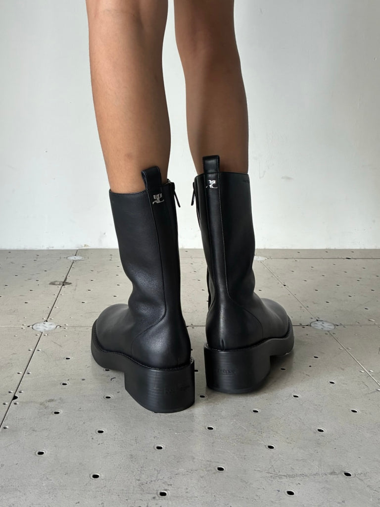 RIDER LEATHER BOOTS BLACK