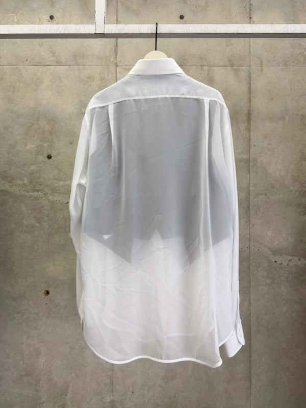 【S67DT0028S37399101】LONG-SLEEVED SHIRT WHITE