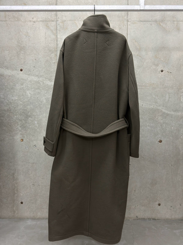 【CO1037 LF1116】WRAP COAT BROWN