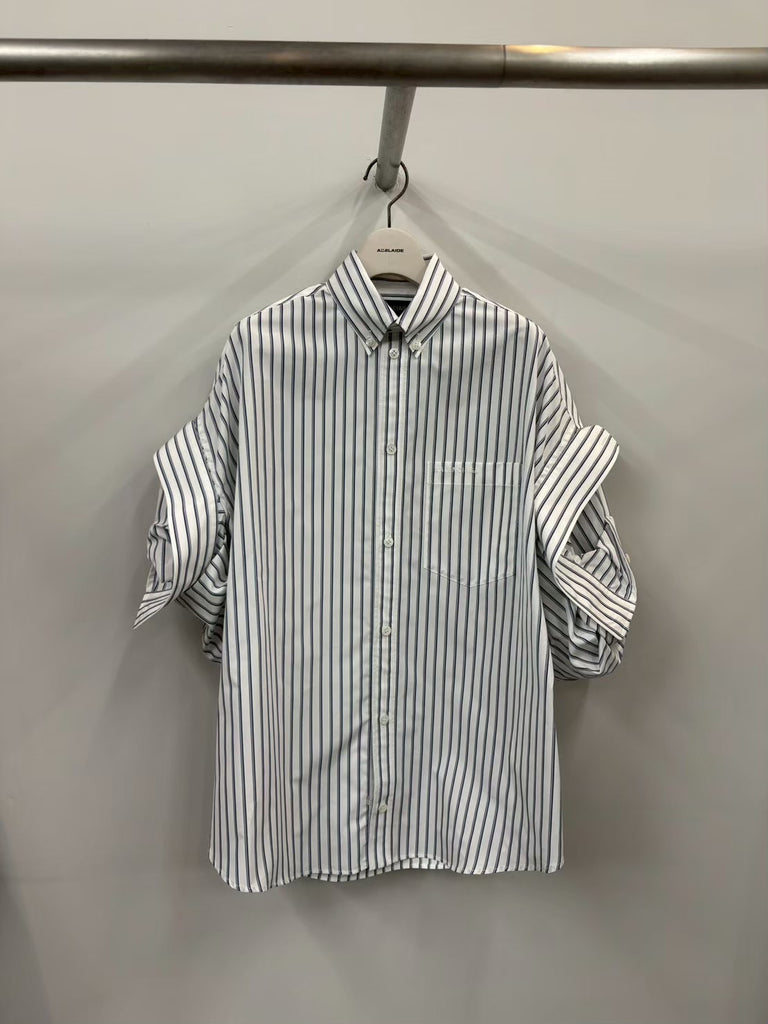 TUCKED SLEEVE SHIRT MULTI
