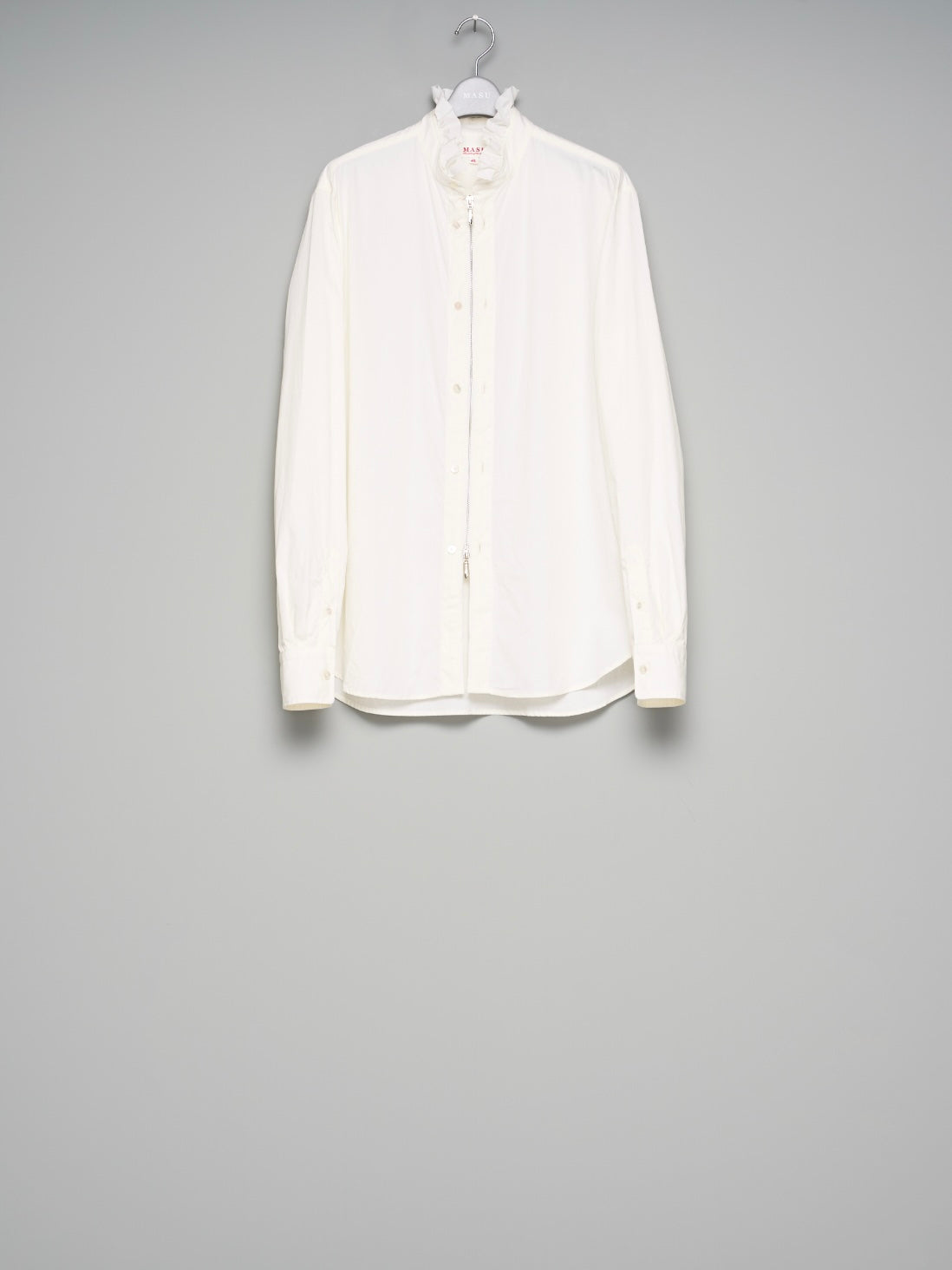 新品 MASU ZIP-UP FRILL COLLAR SHIRT size46 MASU (エム エー エス ユー) 取扱店 | ZIP-UP FRILL COLLAR SHIRT