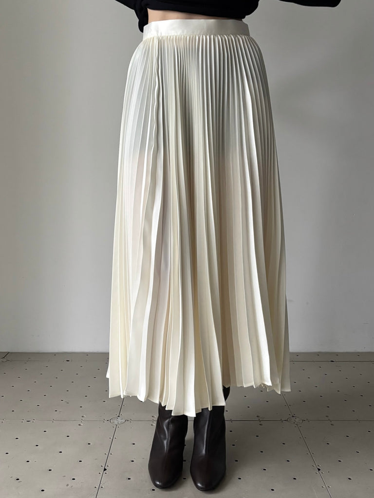 【J02MA0407J70096】SKIRT 146 PL IVORY