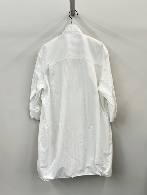DRAPED DRESS WHITE