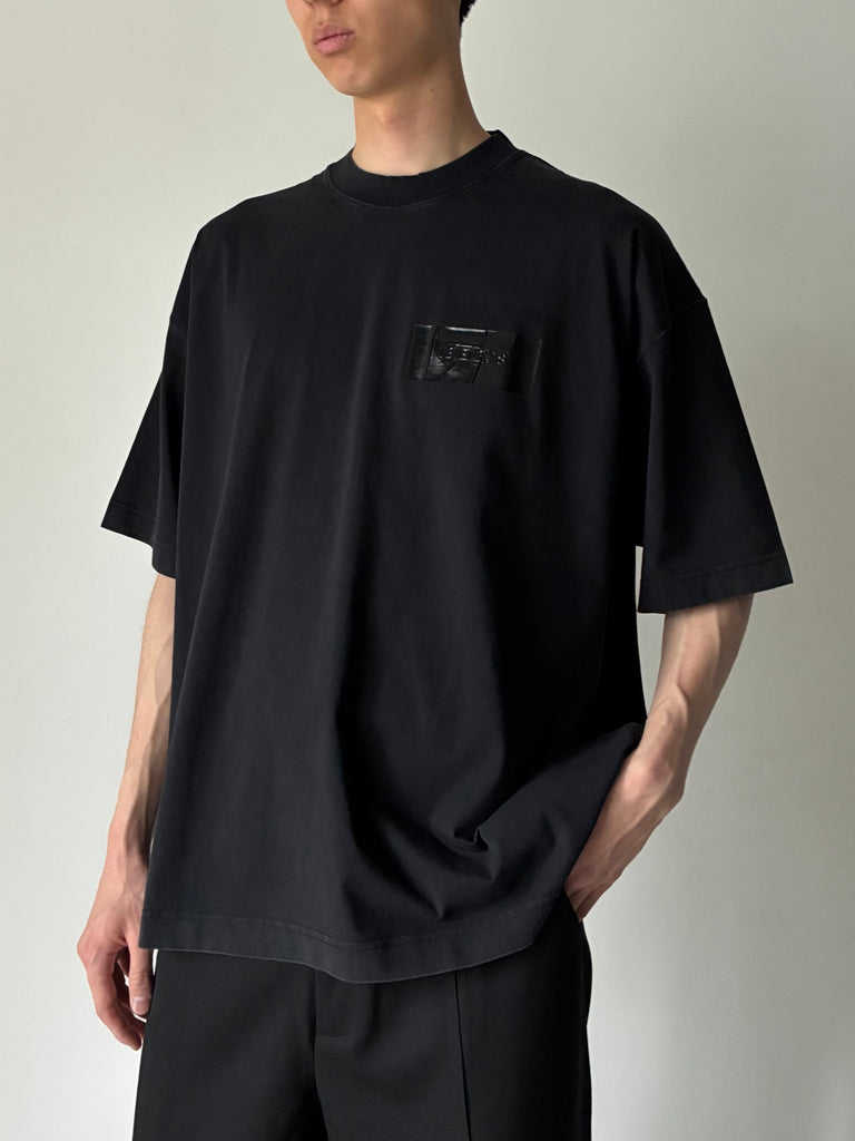 TAPED LOGO T-SHIRT BLACK