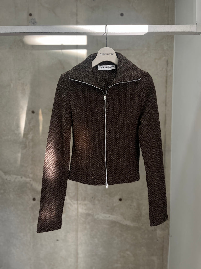 SLIM ZIP LONGSLEEVE BROWN