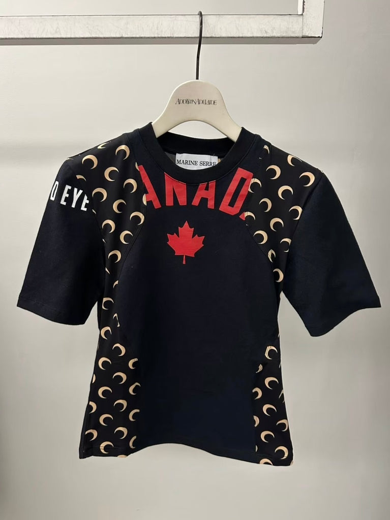REGENERATED GRAPHIC T-SHIRTS BABY FIT T-SHIRT	BLACK