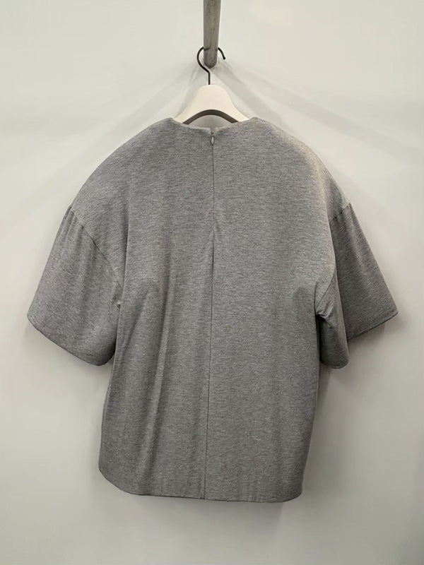 BASE TSHIRT BLOUSE GREY
