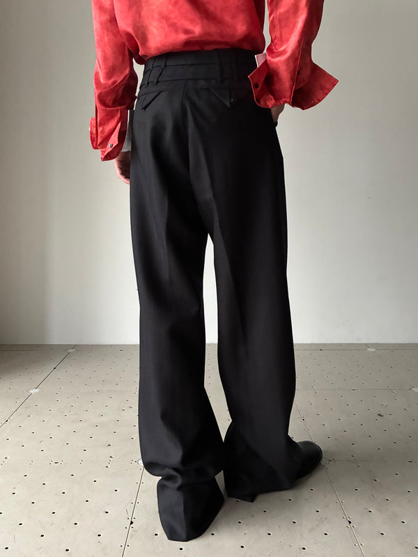 【問い合わせ商品】PLEATED PANT BLACK