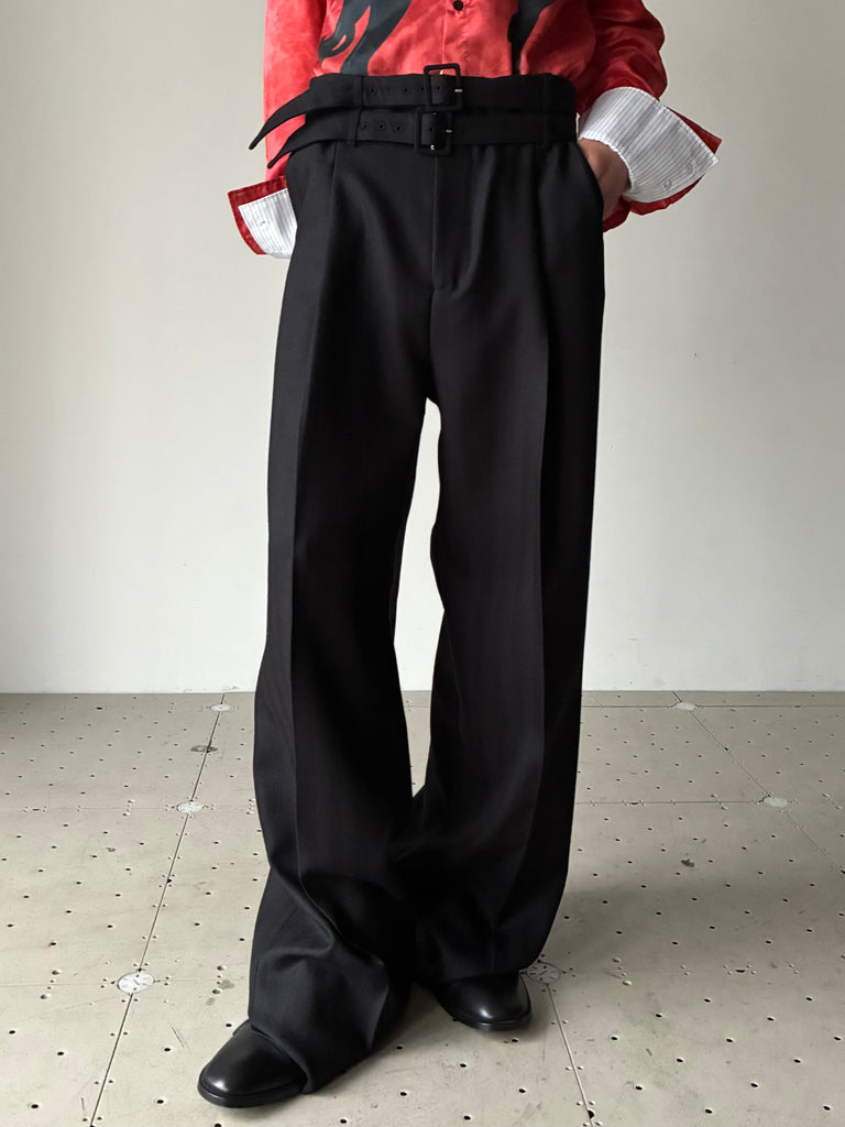 【問い合わせ商品】PLEATED PANT BLACK
