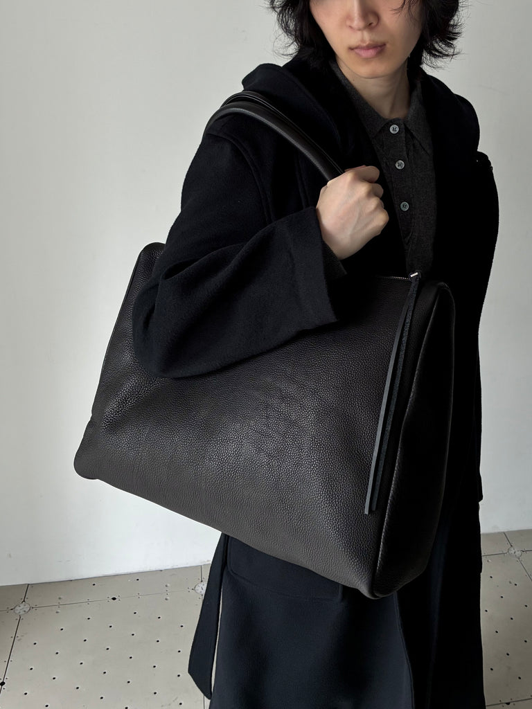【013-3234-BK】 VINTAGE LEATHER BOSTON BAG BLACK ( EXCLUSIVE )