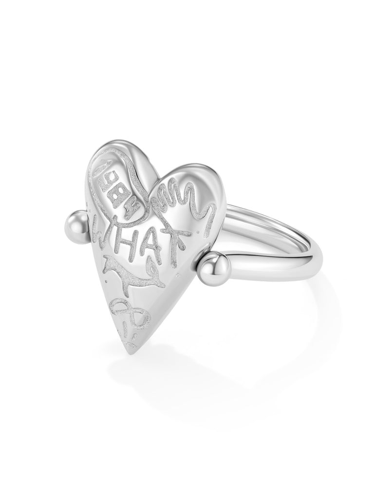 THE WALL FLIP RING SILVER