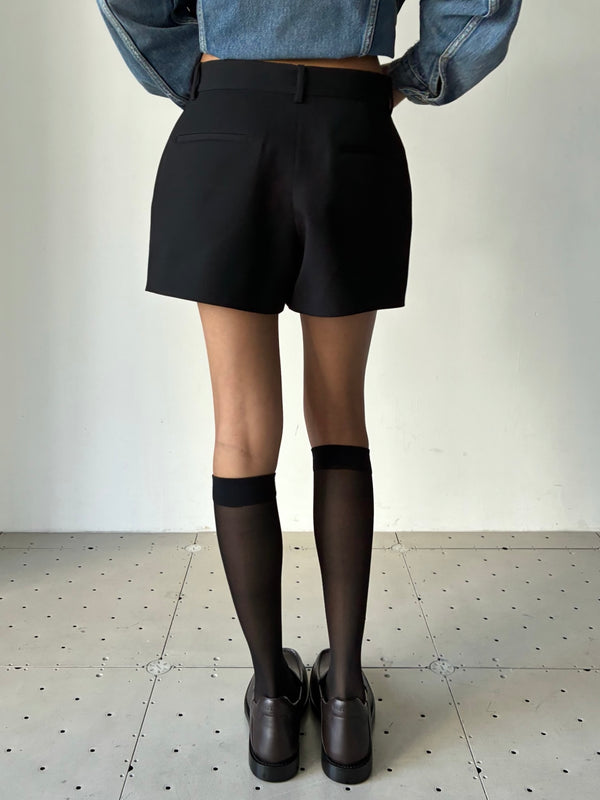 【814353484-TVT02】Mini Tailored Skort BLACK