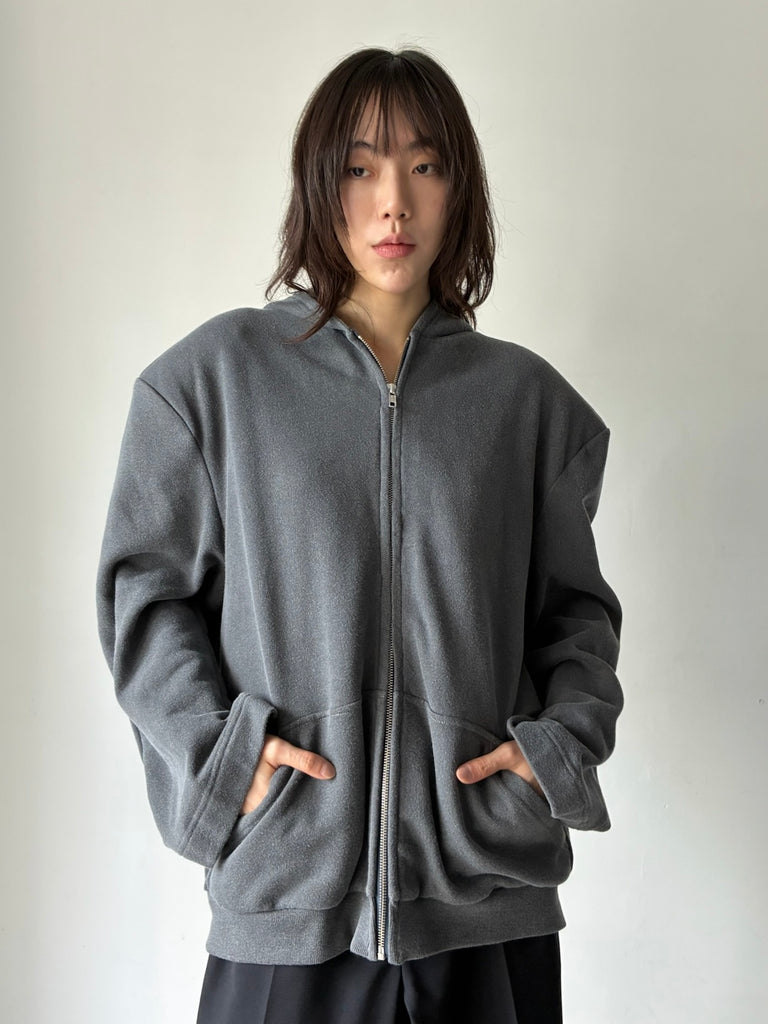 【S6-M-1028】HOODIE JACKET GREY