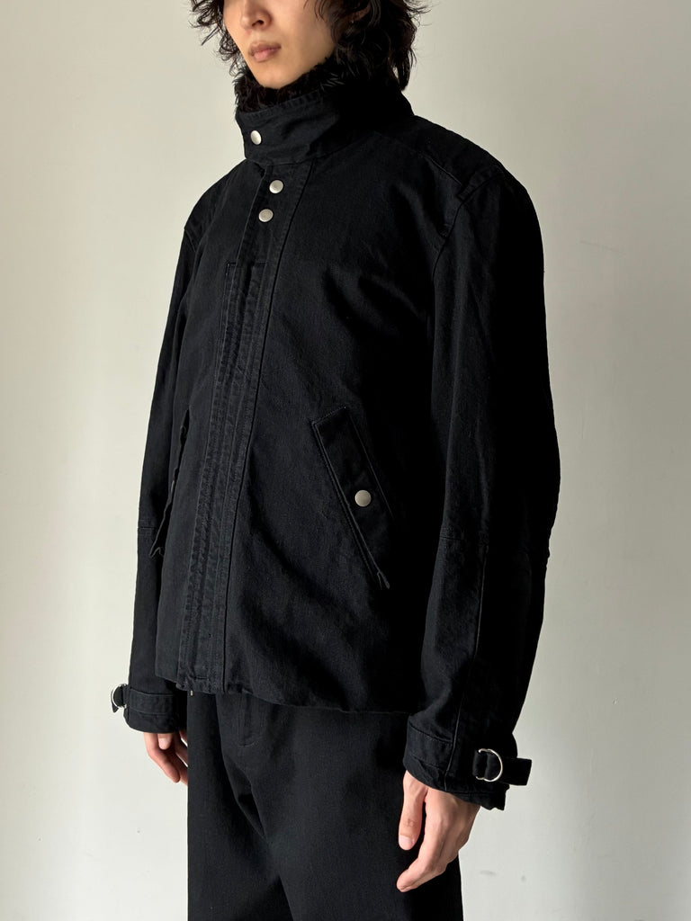 【013-B-2270-BK】Luca Bondage Jacket in Organic Cotton BLACK