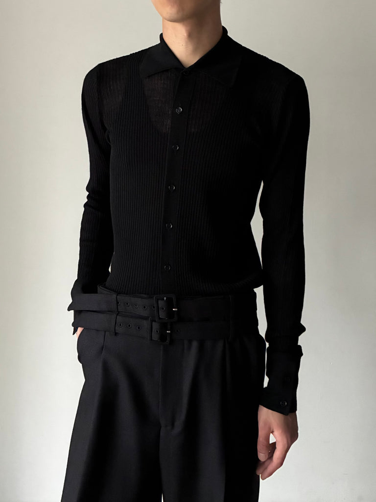 【問い合わせ商品】KNIT SHIRT BLACK