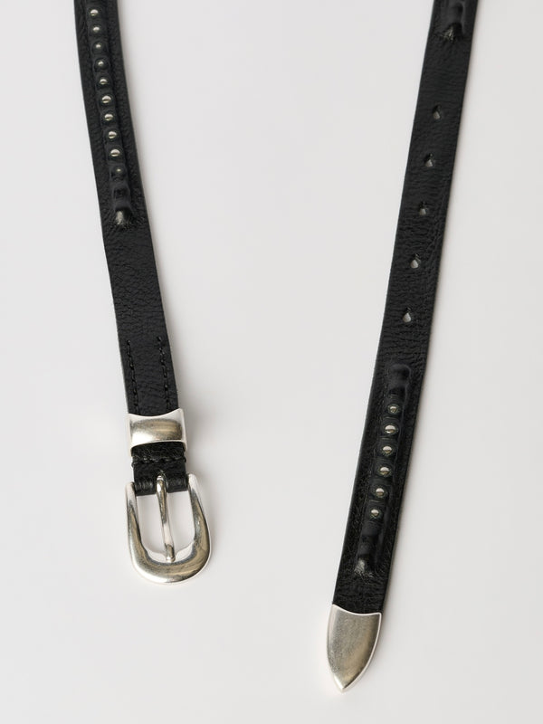 【A4268BCB】2 CM BULLET CHAIN BELT BLACK