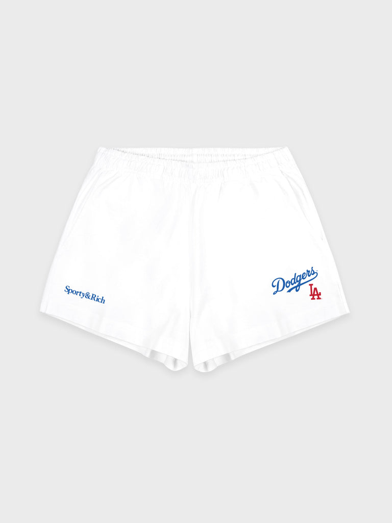 DODGERS SERIF DISCO SHORT WHITE