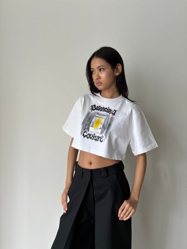 CROPPED T SHIRT WHITE