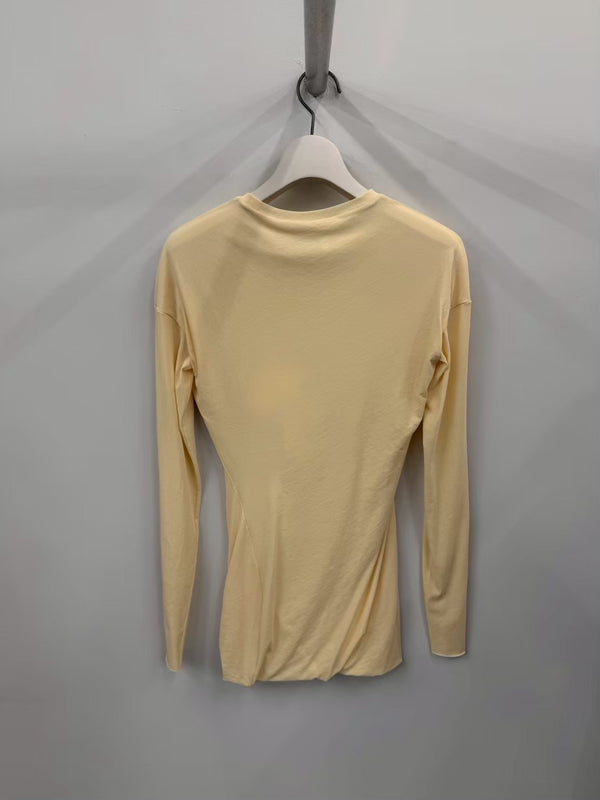 【J03HP0024】TOP CN LS BEIGE