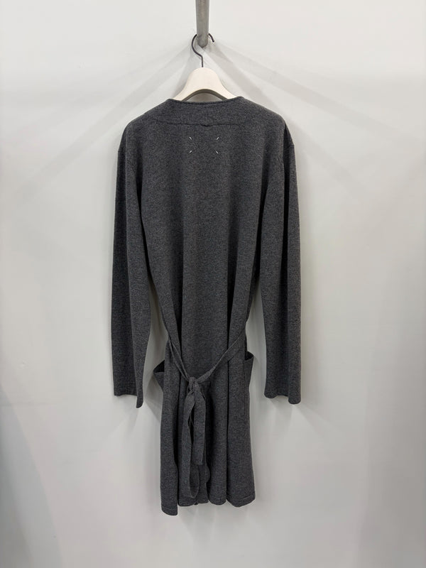 【S51HP0045M13302】TWIST LAMBSWOOL CARDIGAN GREY