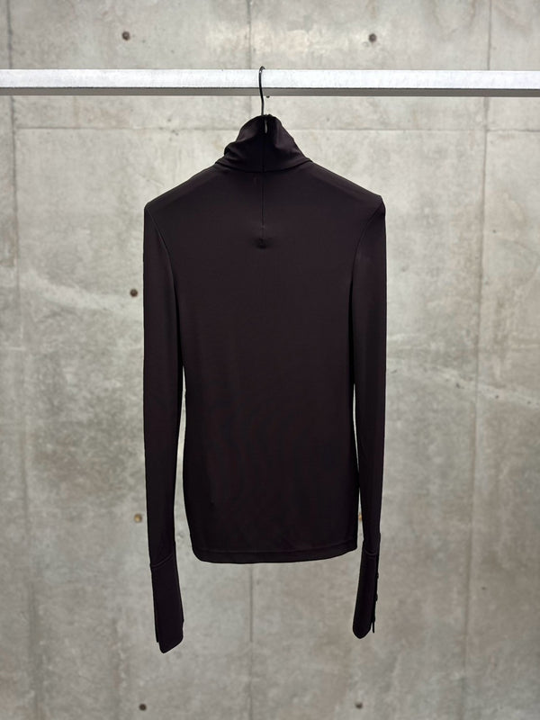 【326JTO546JS0145】HIGHNECK LS TOP BROWN