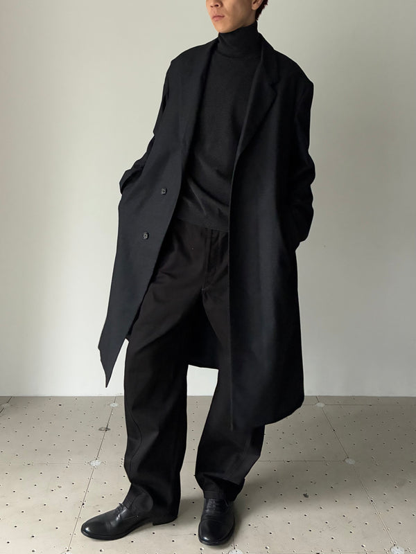 SOFT CHESTERFIELD COAT BLACK