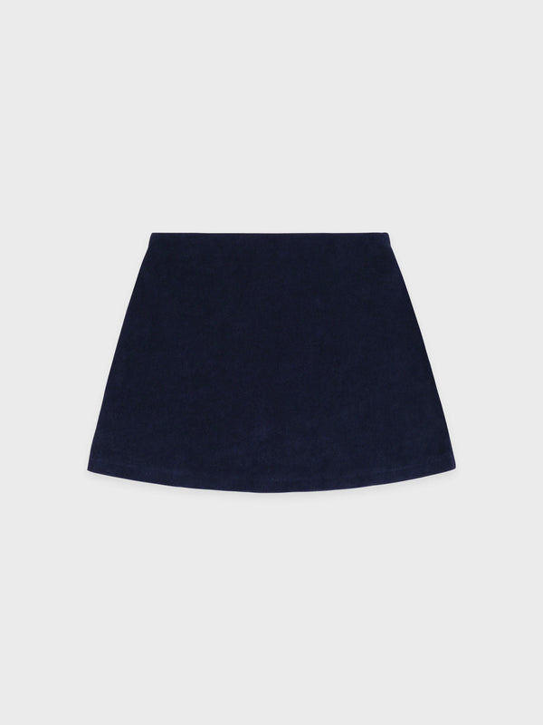 【33SR01SK007710326BL106】Signature Logo Terry Skirt NAVY