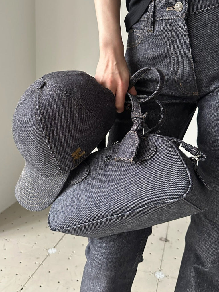 SIGNATURE DENIM CAP GREY