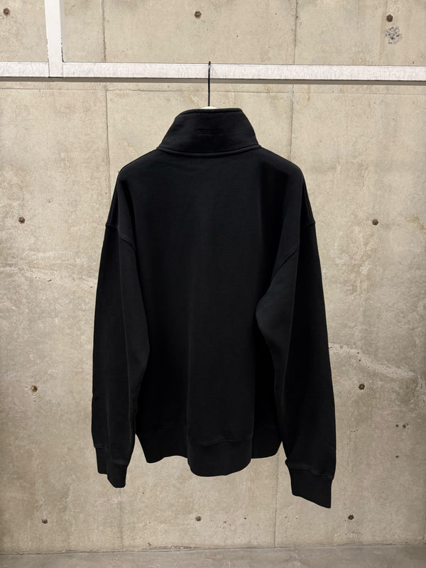 【MH27PZ187B】QUARTER-ZIP SWEATSHIRT BLACK