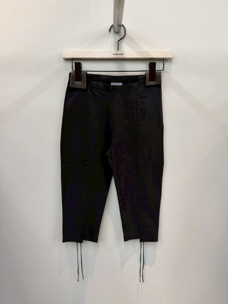 CUT-UP CAPRI PANTS BLACK