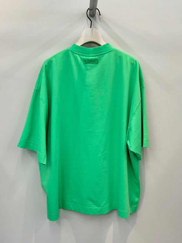 OVAL LOGO CROPPED BOXY T-SHIRT GREEN
