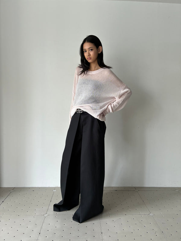 BOXY FOIL JUMPER PINK