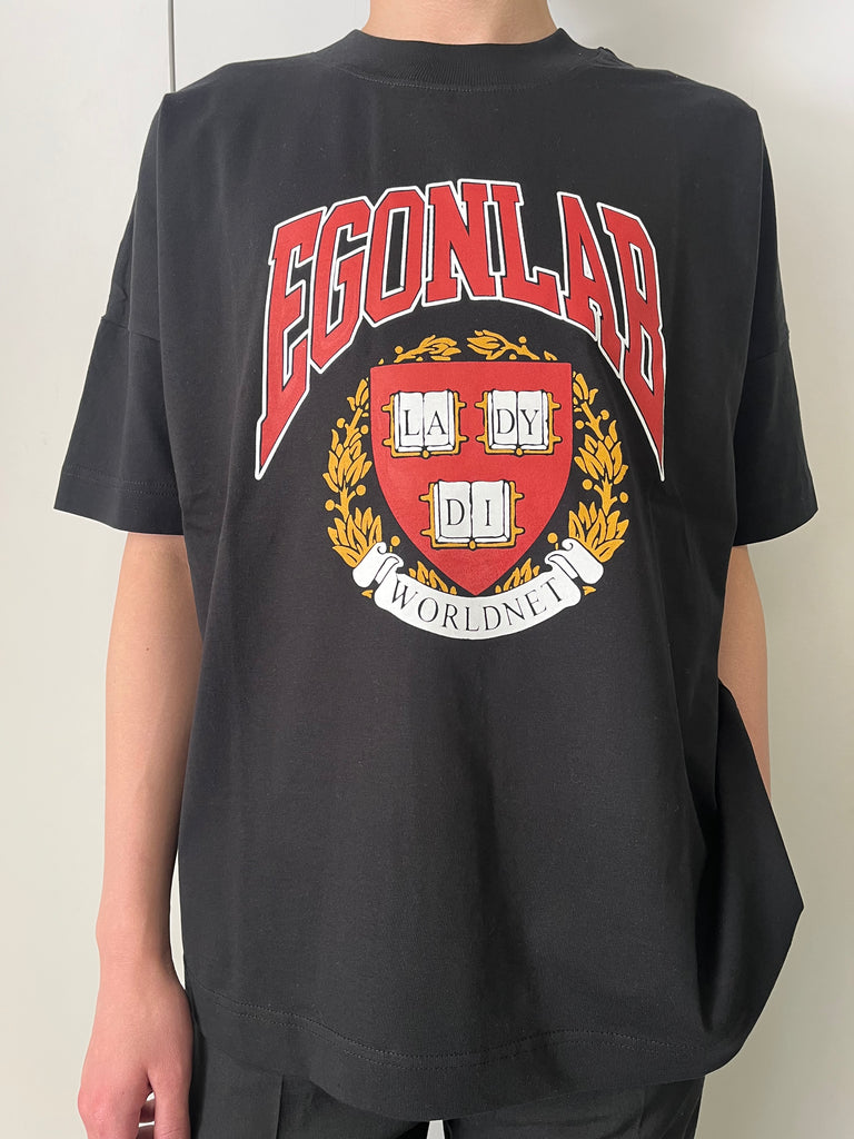 EGONLAB X WORLDNET T-SHIRT BLACK