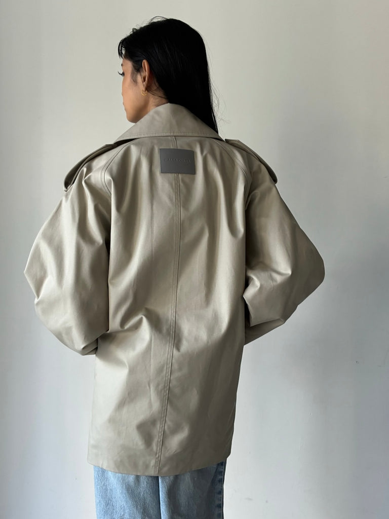 【872299-TKP07-9710】Dble Breast Trchcoat BEIGE