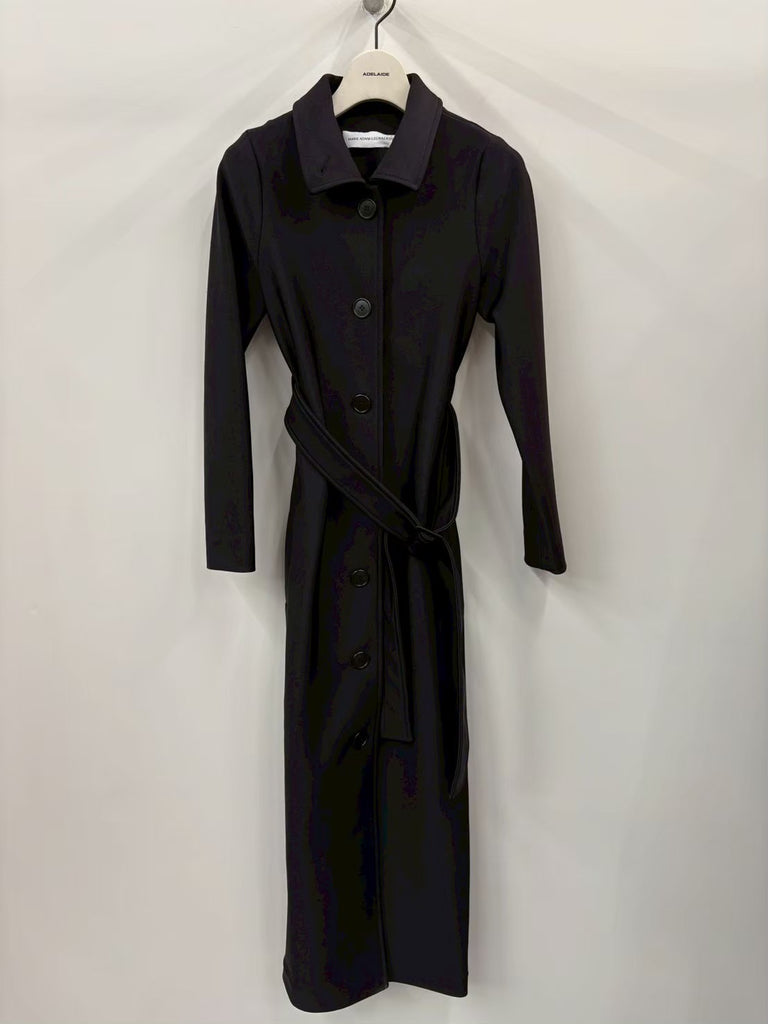 FITTED TRENCH COAT BLACK