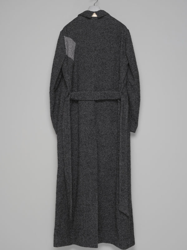 【M26H9CT002】LUCKY CLOVER CHESTERFIELD COAT BLACK