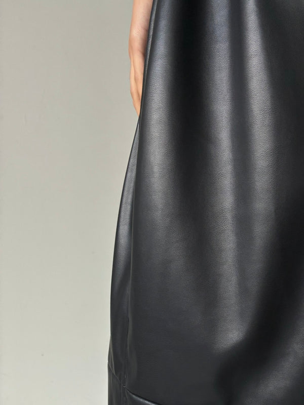 【035-026-WP027】Synthetic Leather Wide BLACK
